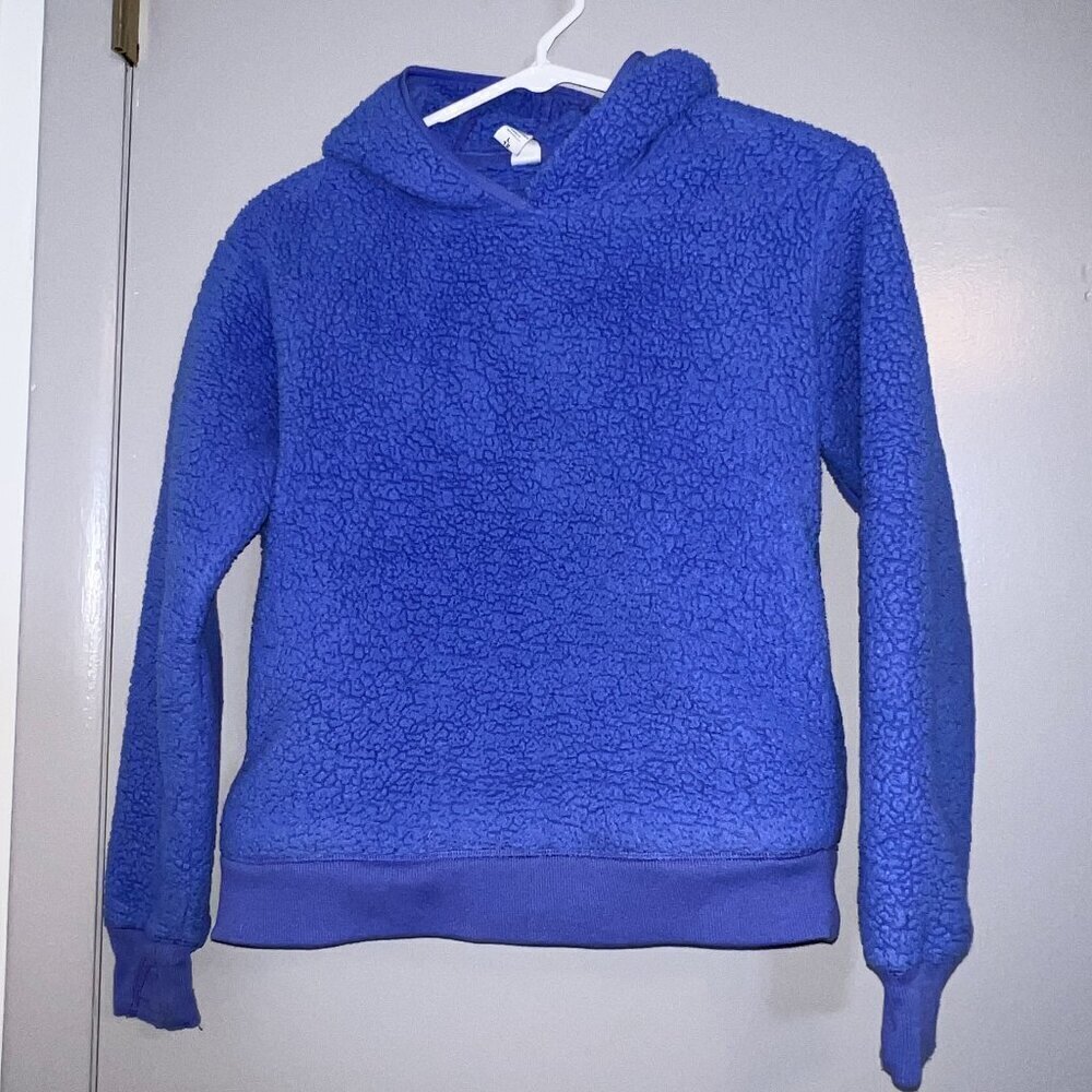 Athleta Girl's So Snug Sherpa Hoodie Periewinkle Size L (12)